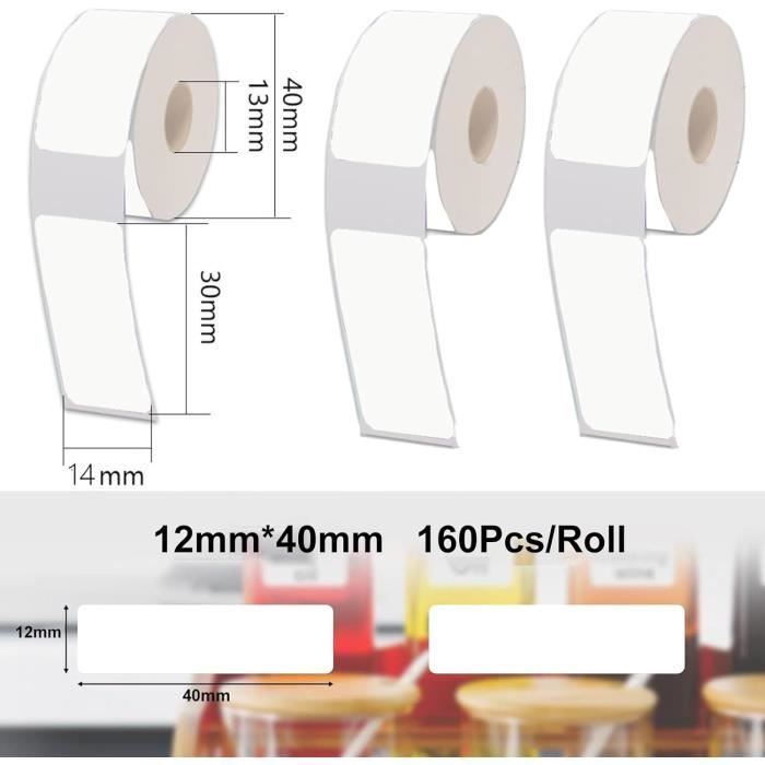 Rouleau 1000 étiquettes Thermiques 100x20mm - Adhésif Fort Pour Emballage
