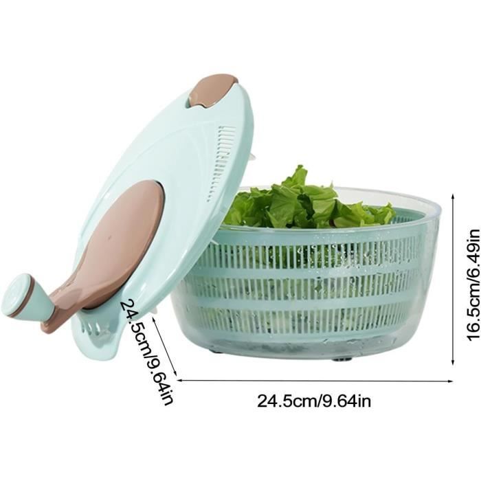 Salade Spinner 5L Rvs Fruit Bowl met Drain Sla Cleaner Groente Spinner Salade Spinner 5L Rvs Fruit Bowl met Drain Sla Cleaner Groente Spinner