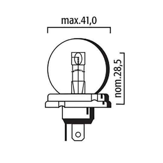 Ampoule Lampe Flosser BA21d 6V 45/40W Projecteur Auto Moto Scooter