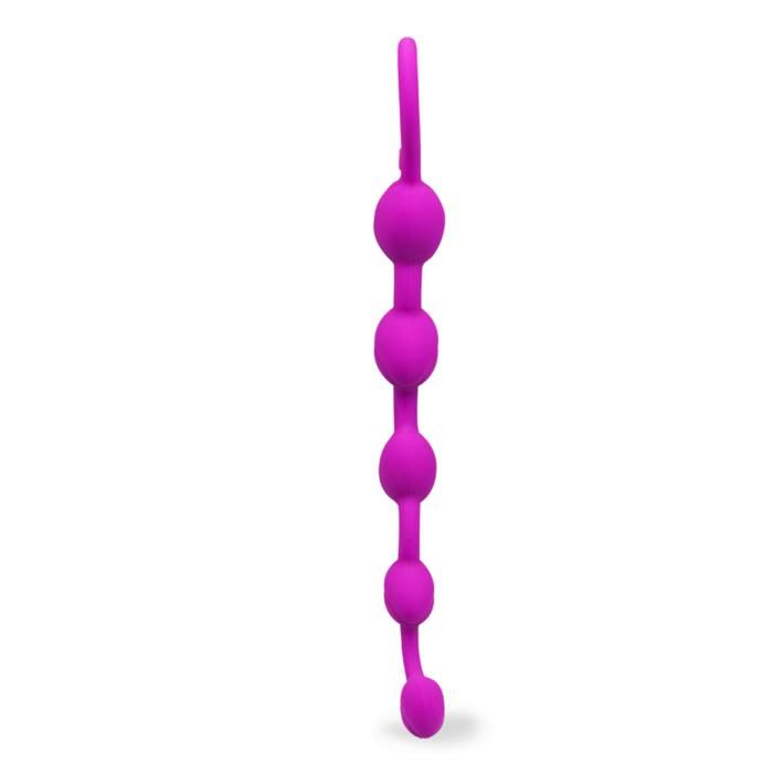 Jeu De 7 Boules Chapelet Anal LOVE AND VIBES - Violet | Sex Toy Anal Design, Neuf