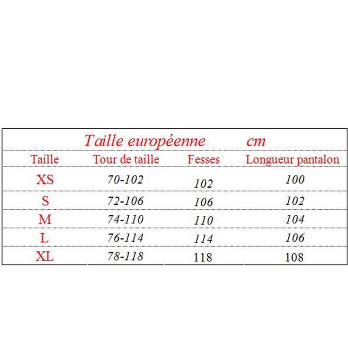 Equivalent taille new arrivals m pantalon homme