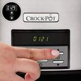 Crock-Pot Mijoteuse numérique avec cocotte compatible four | 7,5 l (10 personnes ou plus) | Compatible lave-vaisselle | Acier inoxyd-2