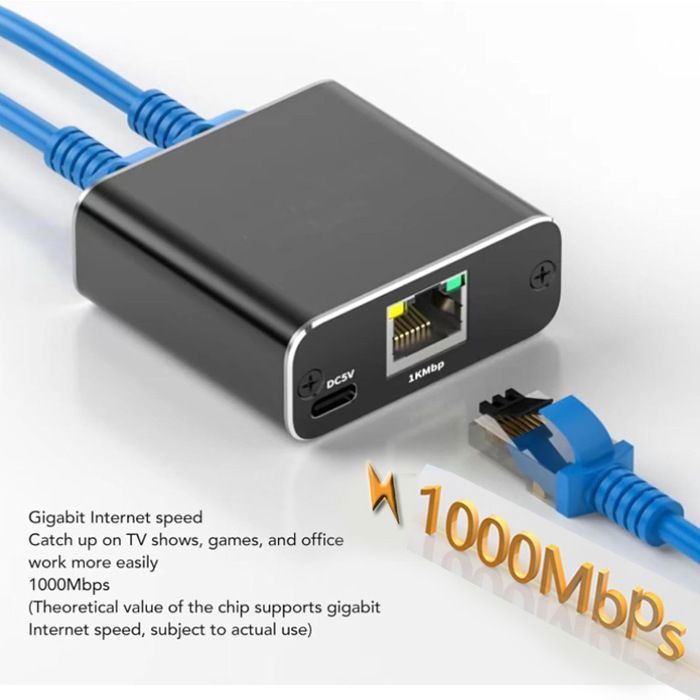 Switch Ethernet 2 Ports RJ45 1000 Mbps, Splitter Double pour Ordinateur, Hub, Commutateur, Routeur, Décodeur, Télévision Numérique Switch Ethernet 2 Ports RJ45 1000 Mbps, Splitter Double pour Ordinateur, Hub, Commutateur, Routeur, Décodeur, Télévision Numérique