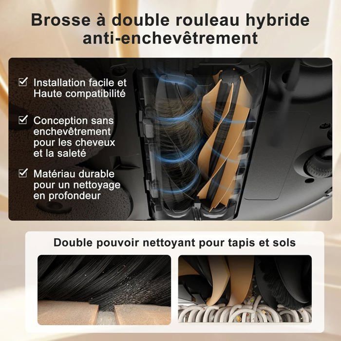 Dreame X50 Ultra Complete Lot de 22 accessoires / Aspirateur robot L40s Pro / L50 Pro avec 2 brosses principales, 4 chiffons de nettoyage, 4 filtres, 6 sacs à poussière, 4 brosses latérales, 1 Dreame X50 Ultra Complete Lot de 22 accessoires / Aspirateur robot L40s Pro / L50 Pro avec 2 brosses principales, 4 chiffons de nettoyage, 4 filtres, 6 sacs à poussière, 4 brosses latérales, 1