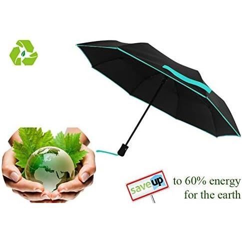 Parapluie pliant automatique résistant au vent tissu recyclé