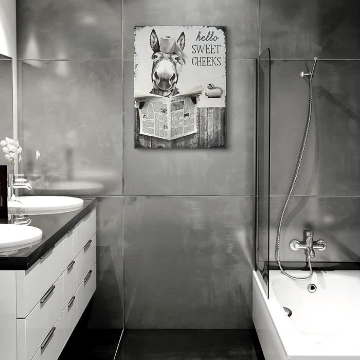 Peinture sur toile pour baignoire, décoration de la maison, affiche de  salle de bain Art mural 50x70cm sans Cadre - Cdiscount Maison