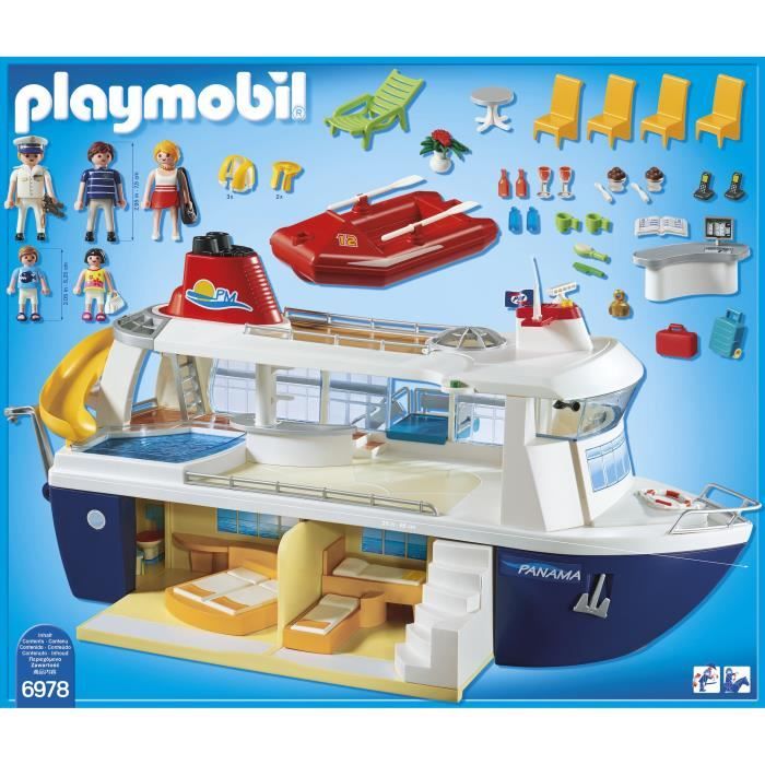 PLAYMOBIL - Family Fun - Bateau de Croisière 6978 - Cdiscount Jeux