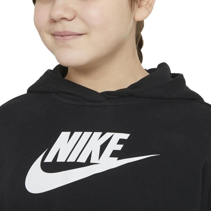 Sweat a Capuche NIKE Fille Noir Col capuche Manches longues Noir Cdiscount Pret a Porter