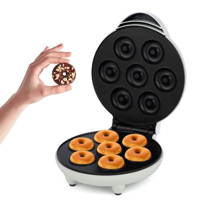 Machine à Donuts 1400W - 16 Beignets En Même Temps | Plaques Antiadhésives, Cuisson Rapide - Appareil à Beignets DIY