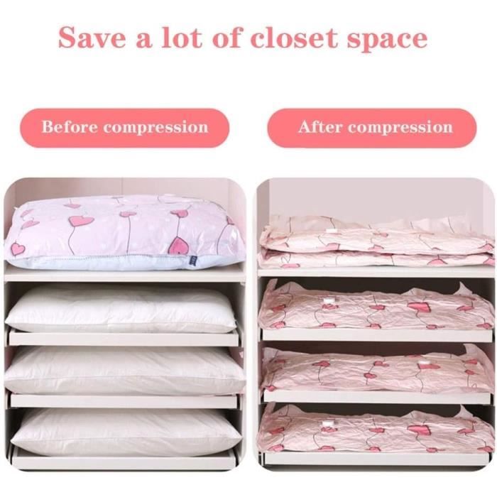 Sac Couette Sous Vide Aspirez Sacs De Stockage Sacs Space Saver Compression Sac Sous Vide Vetement Voyage Sacs Vide For H12802