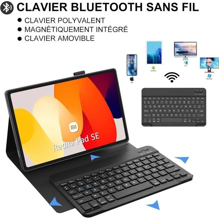 IVEOPPE Tastiera Cover Per Xiaomi Redmi Pad SE 11 2023 Con Touchpad – Bluetooth Italiano QWERTY, Magnetica E Staccabile