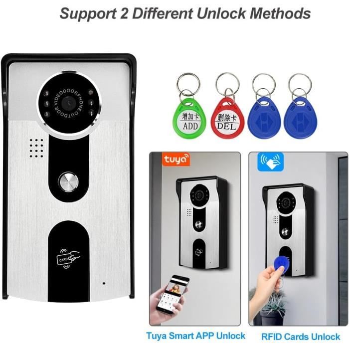 Sans Fil Wifi Vidéo Doorbell Caméra Doorphone Interphone Système ...