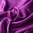 Drap Housse,Drap housse de luxe 100% Satin soie violet, 3 pièces, couvre matelas soyeux pour femmes et hommes - Type 001-King-3