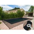 Filet de protection piscine - WERKA PRO - 5 x 10m - 100g/m2 - polyéthylène - noir-3
