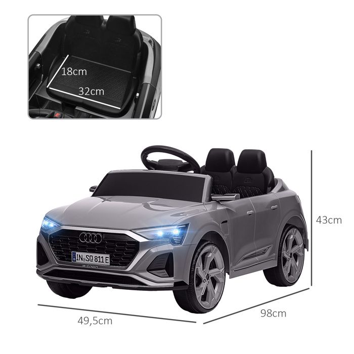 HOMCOM Voiture électrique enfants sous Licence Audi e-tron Sportback HOMCOM Voiture électrique enfants sous Licence Audi e-tron Sportback