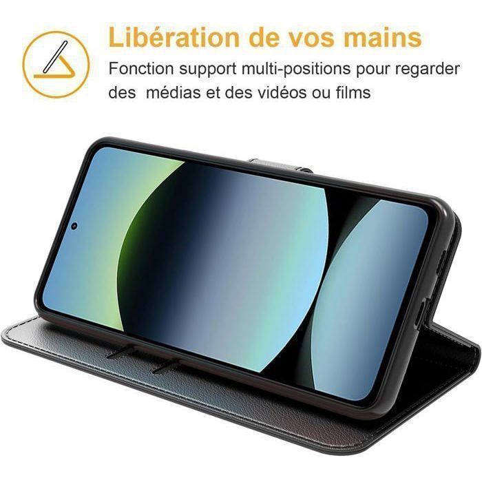 Shantime Étui Portefeuille Cuir Oxford Premium Pour Oukitel WP28 – Rabat Magnétique, Béquille, Fentes Cartes, Protection Anti-Chocs Et Élégante Coque TPU