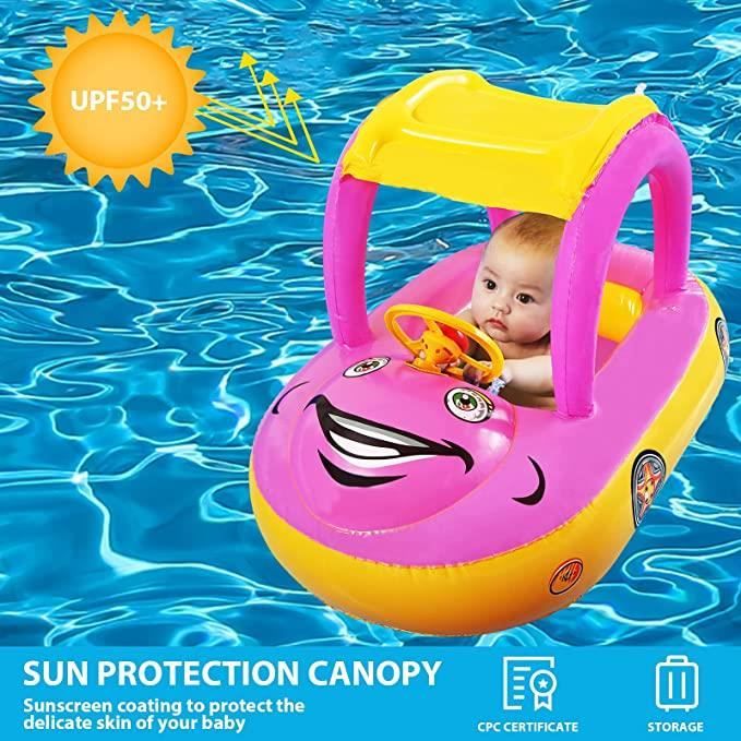 Dessin animé requin gonflable bébé anneau de natation enfant en bas âge