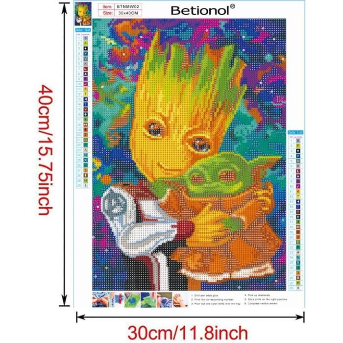 Betionol DIY 5D Kits de Peinture Diamant pour Adultes et Enfants