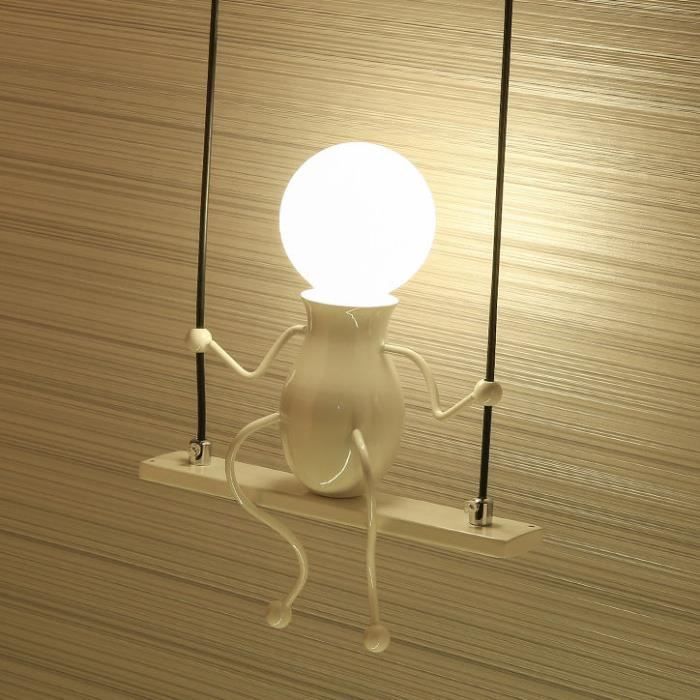 UNI 2 Pack Applique Murale Humanoïde Intérieur Eclairage Décoration E27