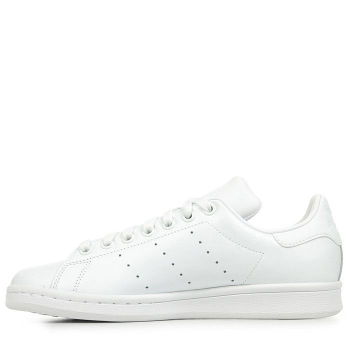 Baskets Stan Smith Blanc Mixte ADIDAS ORIGINALS Lacets Cuir