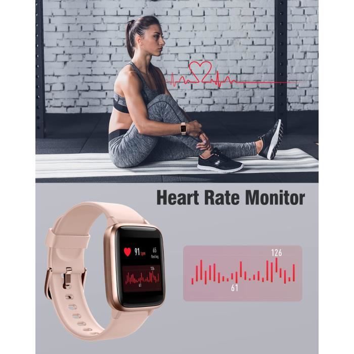 Montre Connectée Femme Homme Smartwatch Bluetooth Pour Android Ios  Podometre Montre Sport Cardiofrequencemetre Trackers D'Act[H546] -  Cdiscount Téléphonie