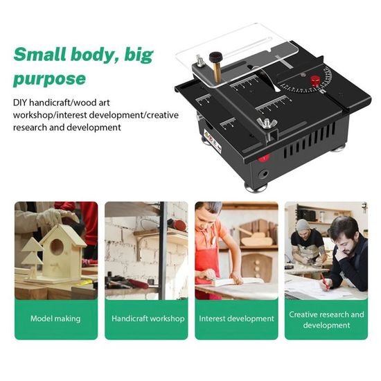 Mini Scie Sur Table Mini Scie à Table De Précision Portable 180 W Lame