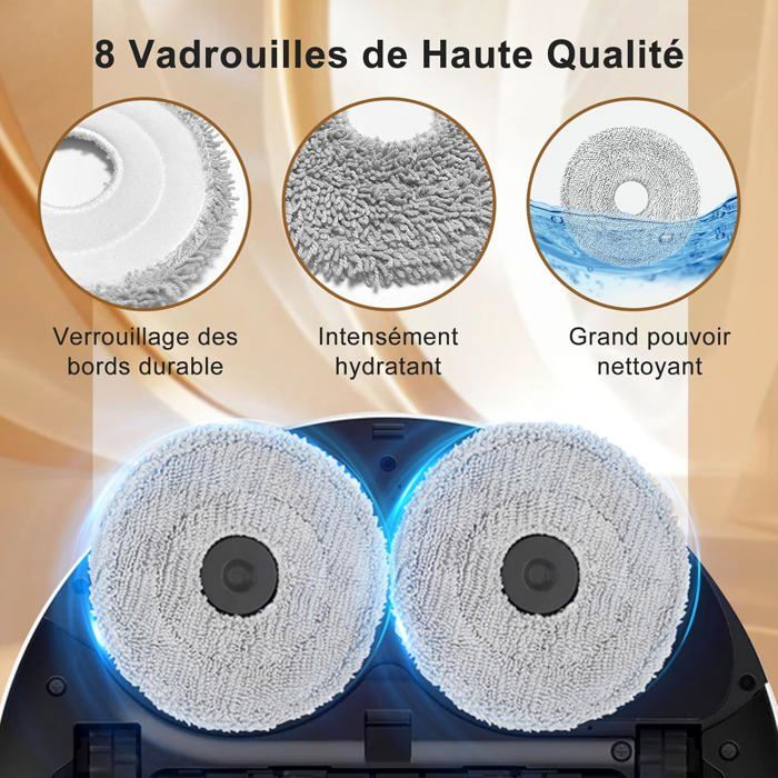 Aspirateur Robot Dreame Kit Accessoires X50/L50 - 19 Pièces - Filtres HEPA, Brosses, Lingettes Pièces Rechange X50 Ultra Aspirateur Robot Dreame Kit Accessoires X50/L50 - 19 Pièces - Filtres HEPA, Brosses, Lingettes Pièces Rechange X50 Ultra