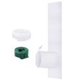 Barrière climatiseur polyester imperméable 400cm - Bande isolante économie énergie fenêtre unité portable PIQUET D'ATTACHE