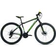 VTT semi-rigide 29'' Sharp noir-vert KS Cycling - 21 vitesses - Taille de cadre 46 cm-0