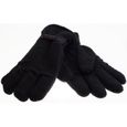 1 paire de gant homme warmkeeper - noir - polaire doublé - taille unique L/XL - 100% polyester - épais - bien chaud.-0