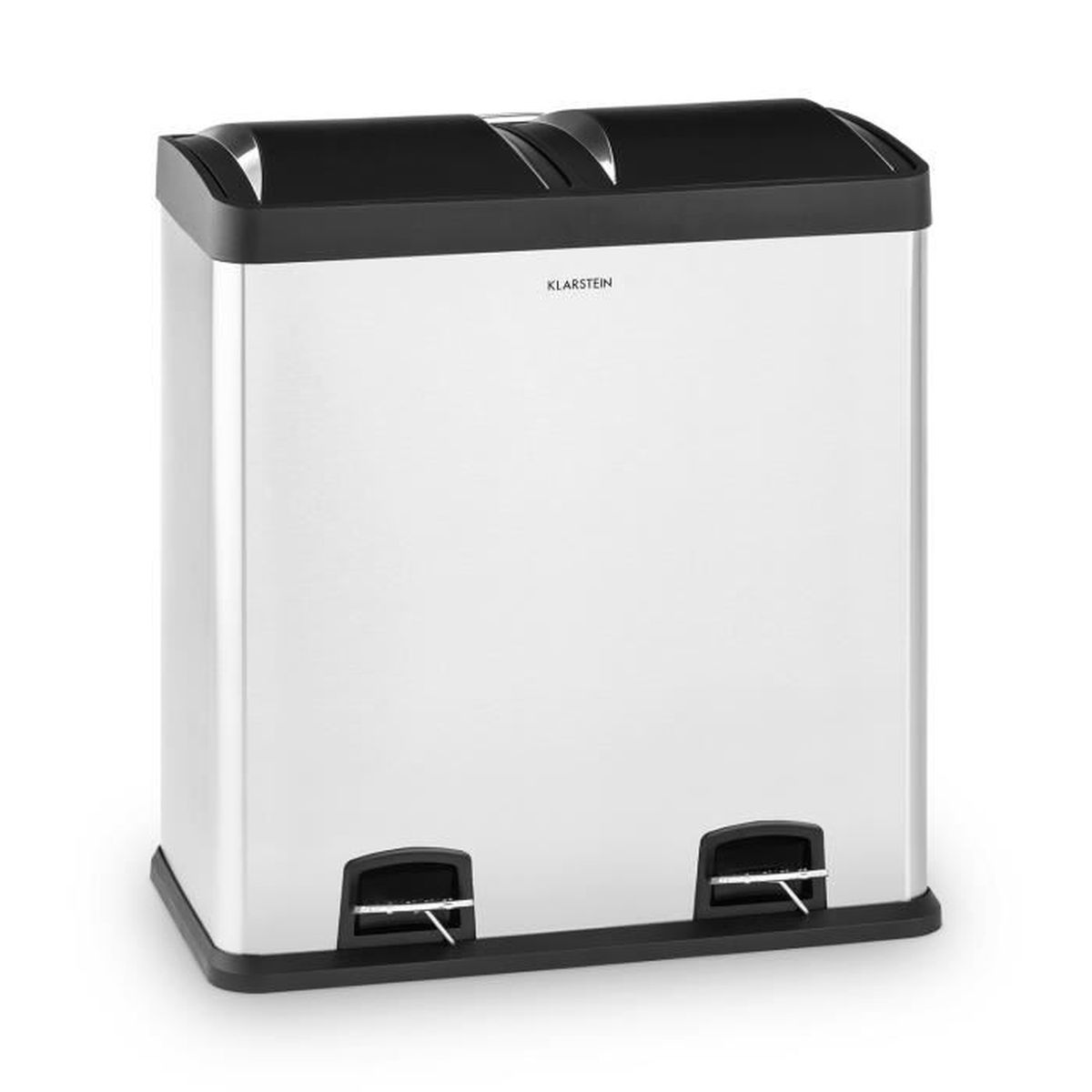 Couvercle De Poubelle En Acier Inoxydable Intégré à Rabat D'Équilibre