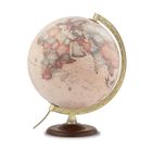 Tecnodidattica – Globe Atmosphere A4, lumineux, pivotant, pied en bois, méridien en métal, cartographie Vintage, diamètre 30 cm
