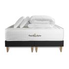 ROYAL PALACE BEDDING Pack matelas à mémoire de forme maxi épaisseur Buckingham 160x200cm + double sommier Noir 80x200 cm + 2 oreillers + 1 couette