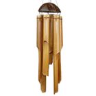 YNKKVRE Carillon à vent - Bambou - Décoration Feng Shui - Son apaisant - Idéal pour jardin et balcon - 85 cm