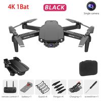 4K Unique Noir 1B - Drone Rc E99 Pro2 4k Hd, Mini Caméra Double Grand Angle Wifi Fpv, Hélicoptère Professionn