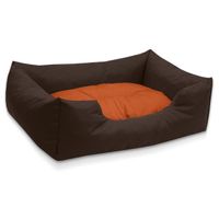 BedDog® MIMI lit pour chien,coussin,panier pour chien [XL env. 100x85cm, SUNSET (brun/orange)]