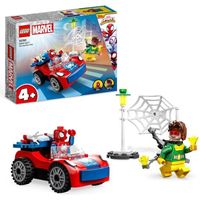 LEGO® Marvel 10789 La Voiture de Spider-Man et Docteur Octopus, Jouet avec Spidey et Briques