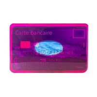 Etui rigide blindé antipiratage 1 carte bancaire couleur motif rose Color Pop - France