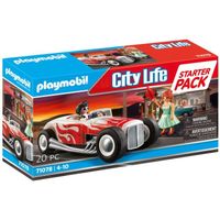 PLAYMOBIL - City Life - Voiture vintage avec couple - Classic Car 50's