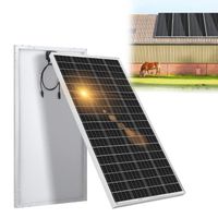 XMTECH 150W Panneau Solaire Monocristallin, Photovoltaïque, Module Solaire de Haute Efficacité pour Batterie de Camping-car