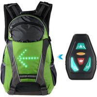 Sac a dos Deluxe avec Leds direction, 5L jaune, vélo, trottinette