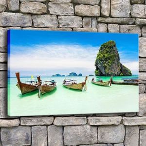 Tableau Toile Paysage Mer Océan Plage - 40x60 Cm