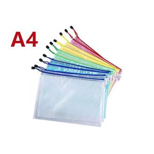 15pcs Pochette A4 Paquet Chemise à Dossier Portefeuille Sac de Fchier Rangement Zip en PVC Document pour Fournitures et Accessoires de Voyage