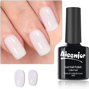 VERNIS A ONGLES Vernis Semi Permanent Blanc Laiteux, French Gel UV