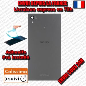 CACHE COQUE FAÇADE VITRE ARRIERE VERT  POUR BATERIE Sony Xperia Z5 Avec Logo 