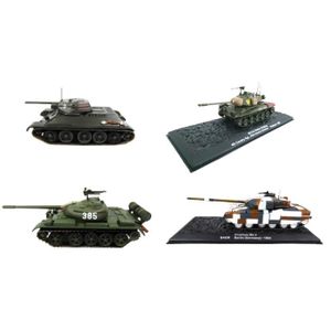 VOITURE - CAMION Lot de 4 chars militaires 1:72 - Métal Zamac - M41