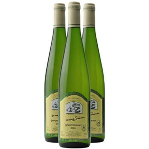 VIN BLANC Alsace Gewurztraminer Blanc 2020 - Lot de 3x75cl -