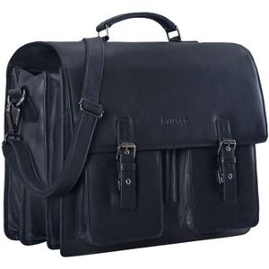 STILORD Explorer Cartable de Professeur Cuir Sac denseignant Sac daffaire Hommes Sacoche dordinateur Sac de Bureau Serviette de Travail Sac /à Bandouli/ère