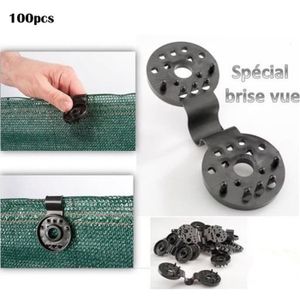 edenvista Fixation Brise Vue GRIPNET traités Anti-UV pour Panneaux  grillagés (diamètre Tige 5mm) X30 (Gris Anthracite) : : Jardin