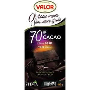 Valor, Barre de chocolat au lait sans lactose, 100 grammes
